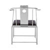 Luxe Steel Velvet Chair