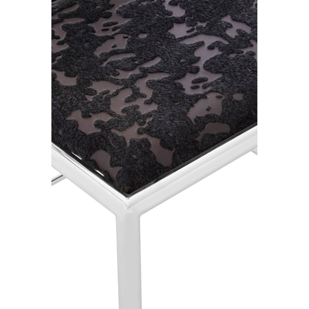 Luxe Steel Velvet Chair