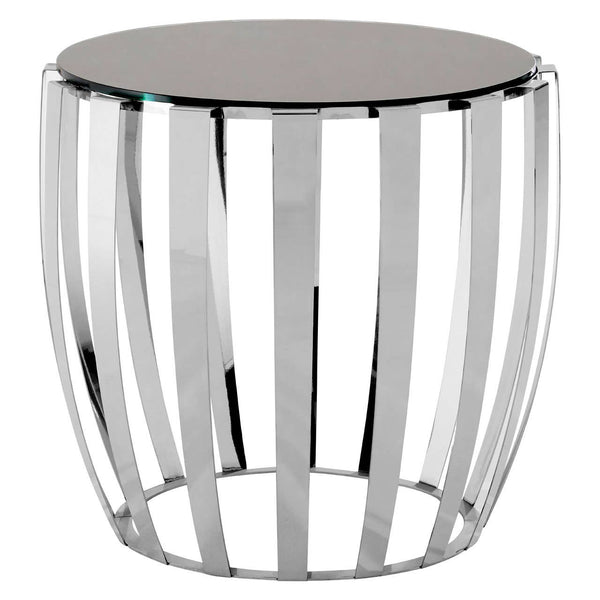 Regal Steel Glass Side Table