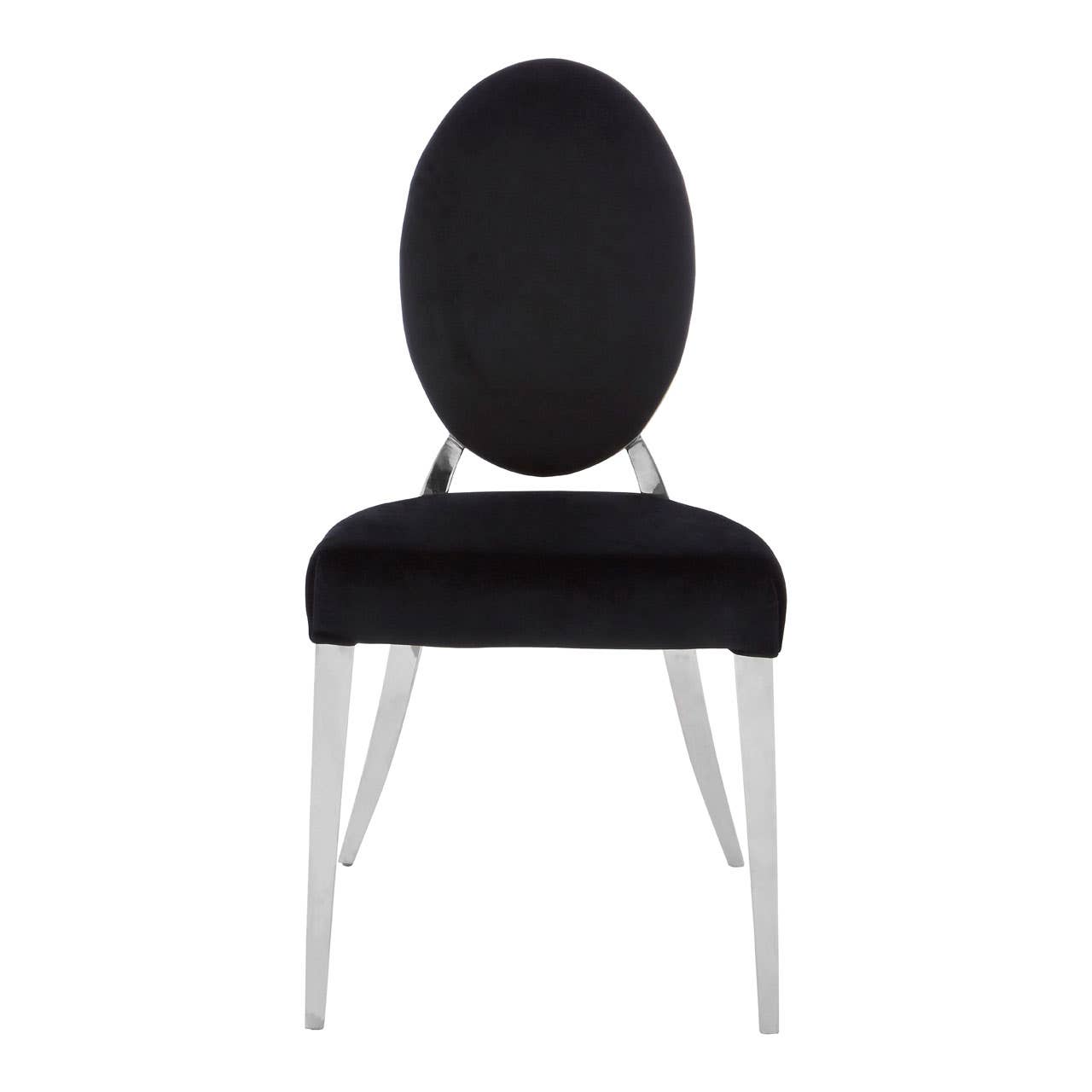 Luxe Silver Velvet Accent Chair