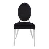 Luxe Silver Velvet Accent Chair