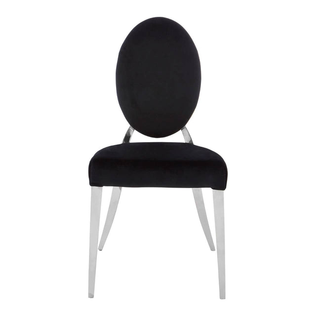 Luxe Silver Velvet Accent Chair