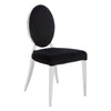 Luxe Silver Velvet Accent Chair