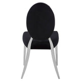 Luxe Silver Velvet Accent Chair