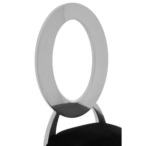 Luxe Black Velvet Dining Chair