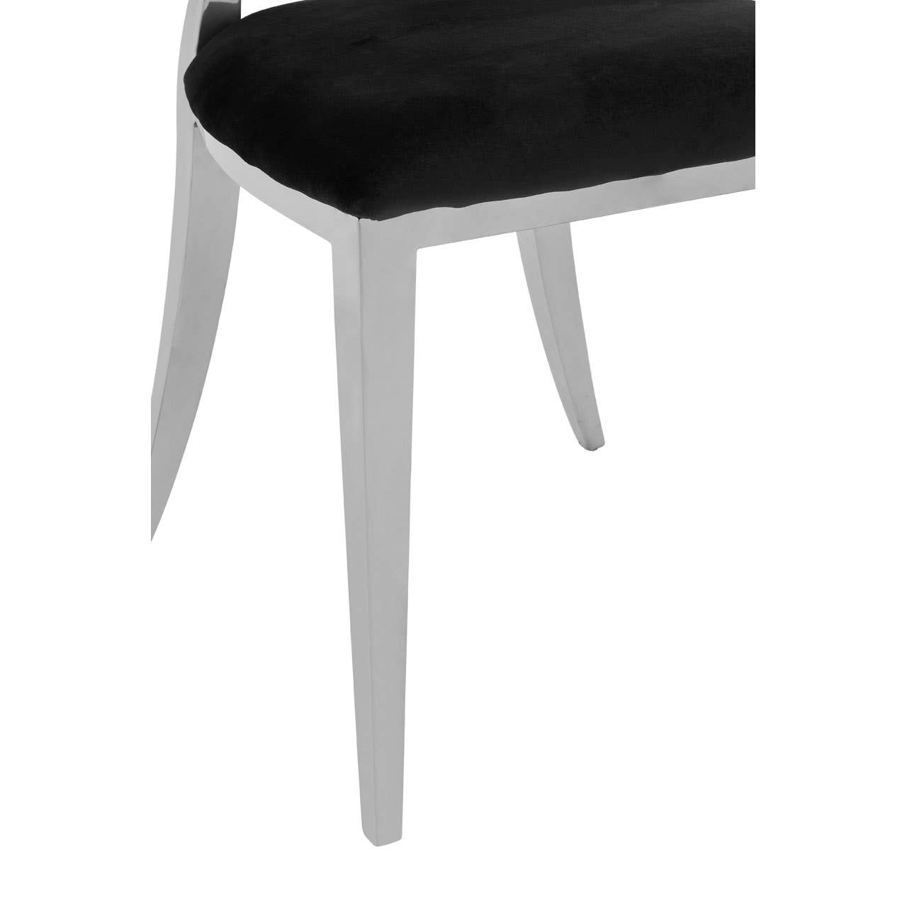 Luxe Black Velvet Dining Chair