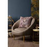 Luxe Brown Channel Tufted Chair