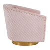 Luxe Pink Velvet Accent Chair