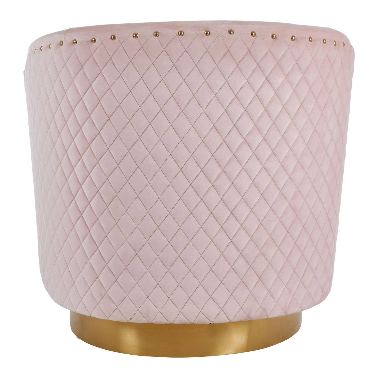 Luxe Pink Velvet Accent Chair