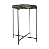 Elegant Green Iron Leg Table