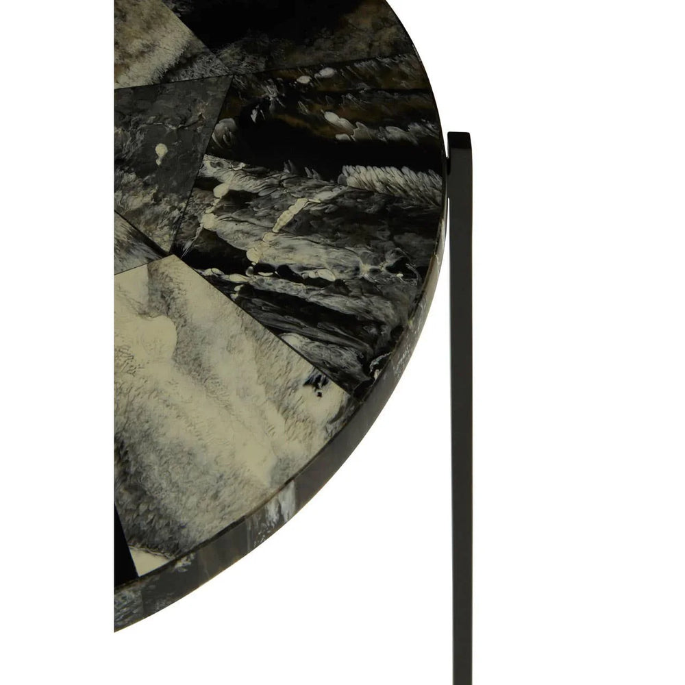 Elegant Green Iron Leg Table