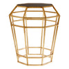 Golden Prism Glass Coffee Table