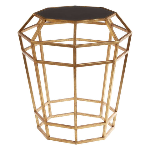 Golden Prism Glass Coffee Table