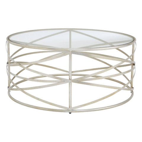 Rustic Iron Glass Coffee Table