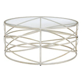 Rustic Iron Glass Coffee Table