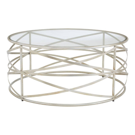 Rustic Iron Glass Coffee Table