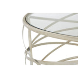 Rustic Iron Glass Coffee Table
