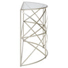 Silver Leaf Glass Console Table