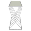 Sleek Silver Console Modern Elegance
