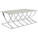 Mirrored Stainless Steel Coffee Table