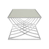 Mirrored Stainless Steel Coffee Table