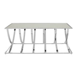 Mirrored Stainless Steel Coffee Table