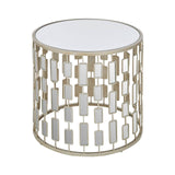 Glam Mirrored Side Table