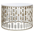 Glamour Glass Round Coffee Table