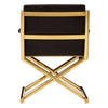 Luxe Black Velvet Accent Chair