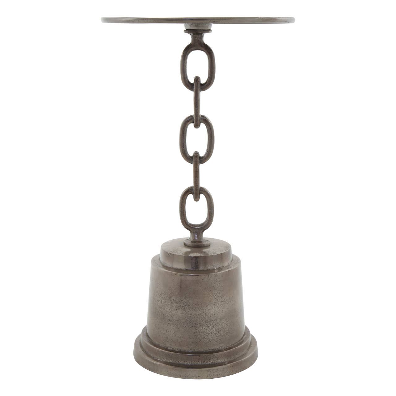 Chain Design Aluminum Side Table