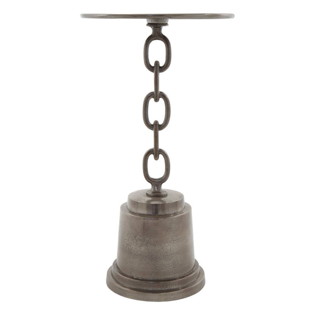 Chain Design Aluminum Side Table