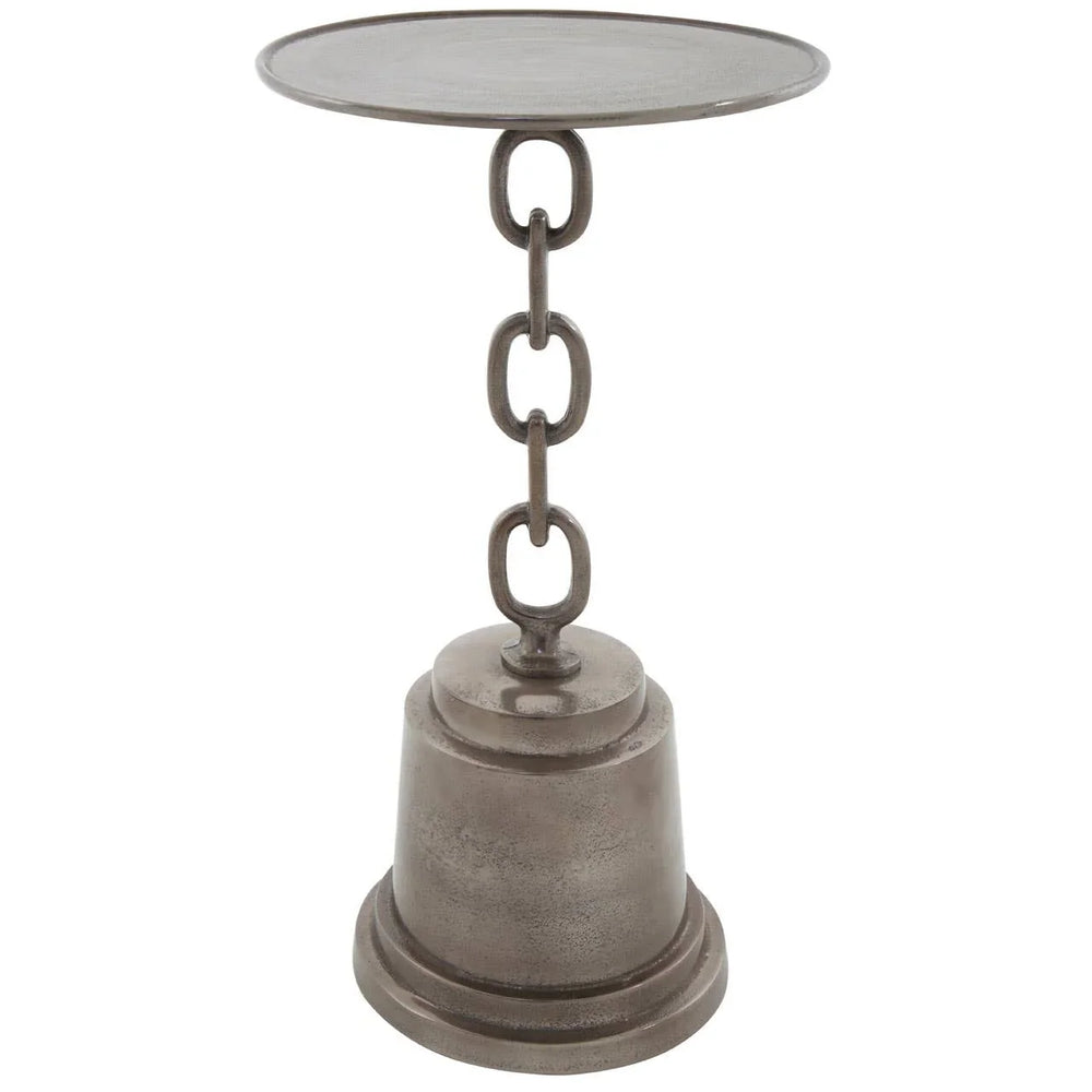 Chain Design Aluminum Side Table