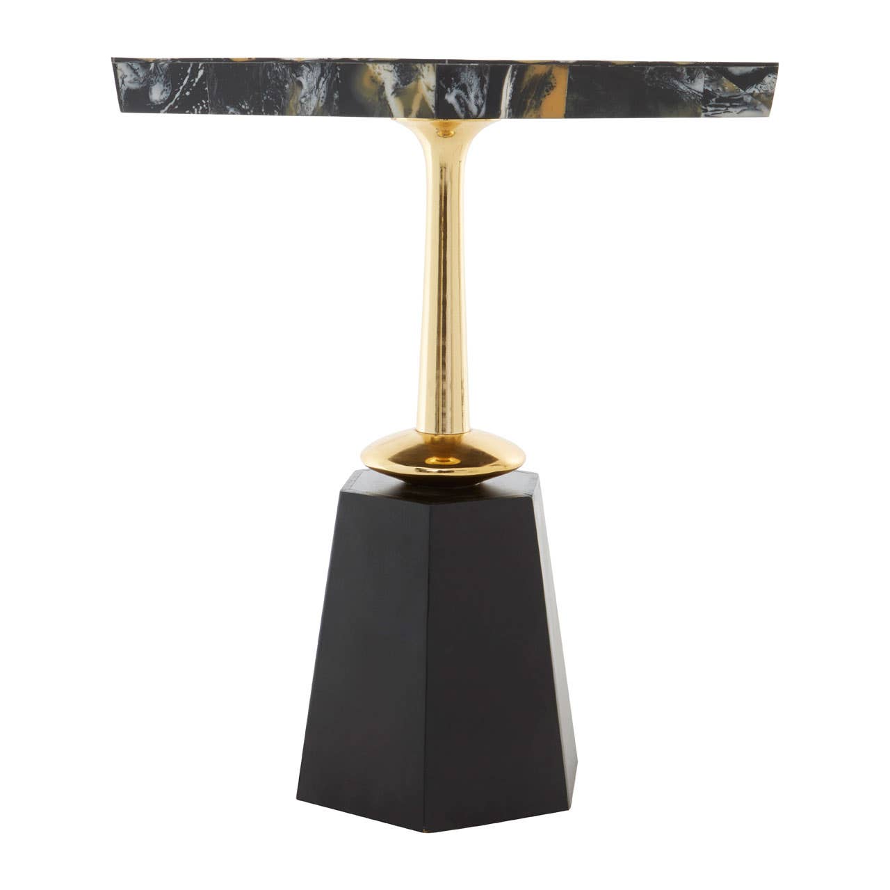 Hexagonal Horn Top Side Table