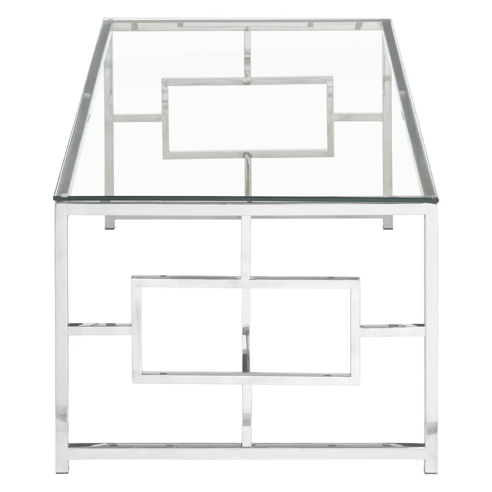 Silver Glass Coffee Table