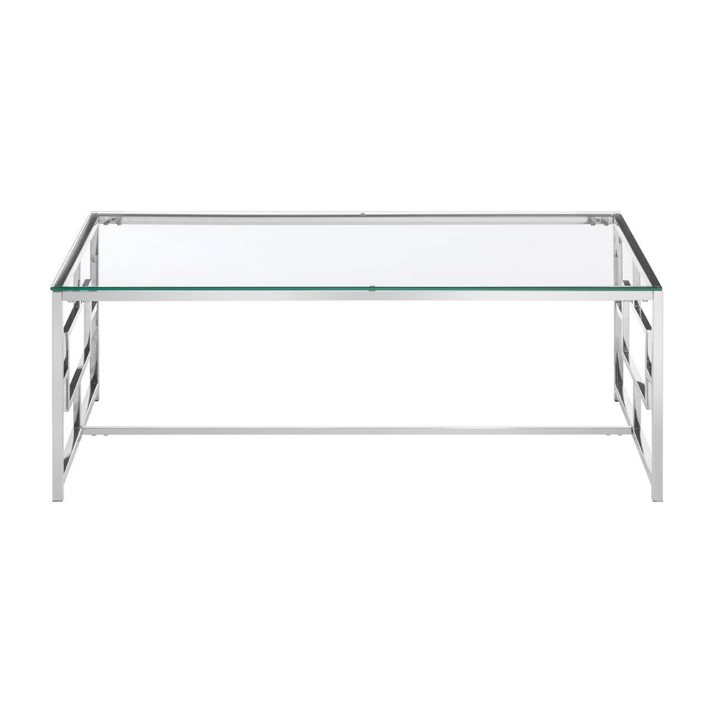 Silver Glass Coffee Table