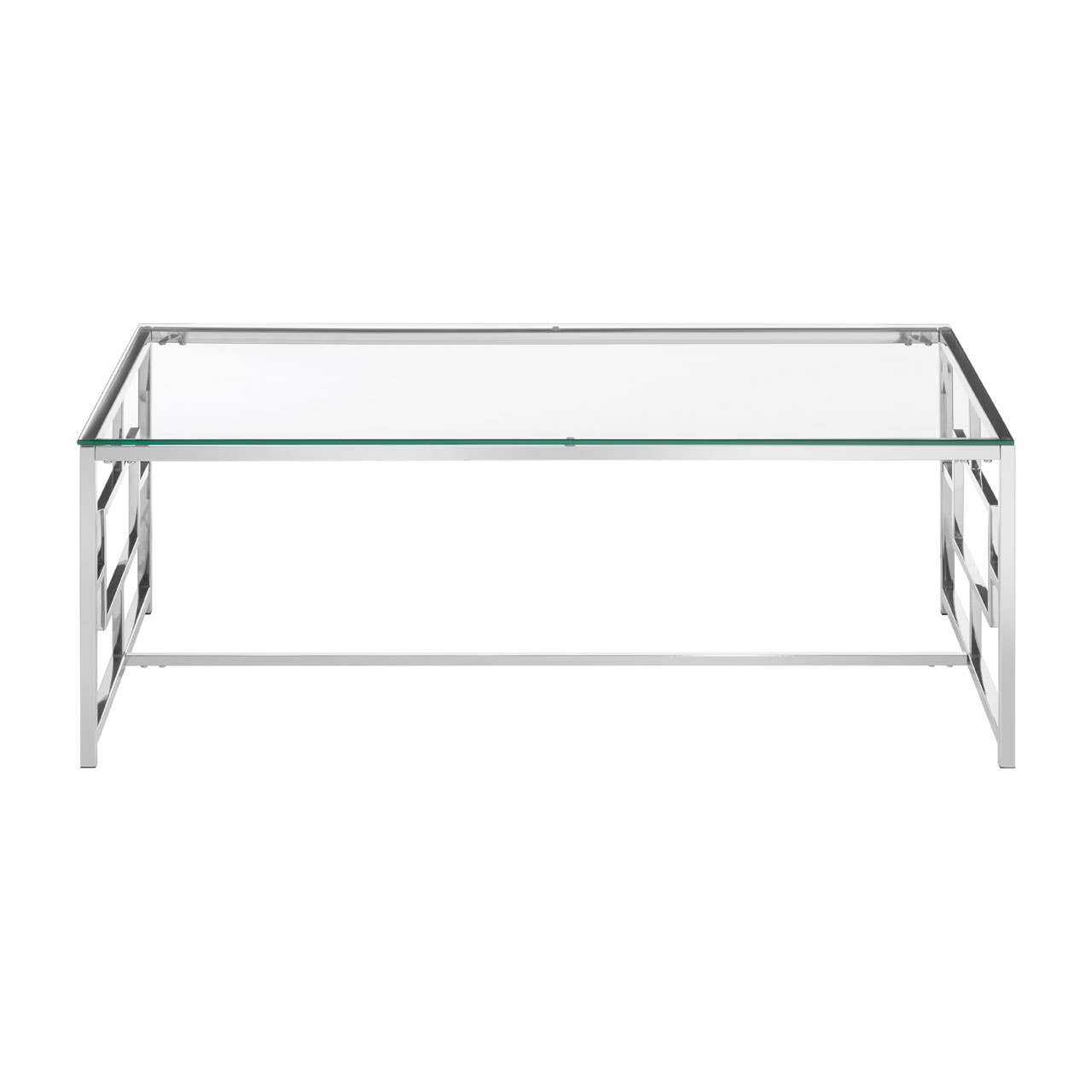 Silver Glass Coffee Table