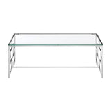 Silver Glass Coffee Table
