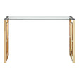 Golden Glam Glass Console Table