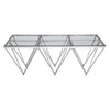 Prismatic Silver Glass Coffee Table