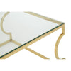 Curved Gold Frame Coffee Table