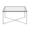 Elegant Silver Glass Coffee Table
