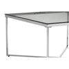 Elegant Silver Glass Coffee Table