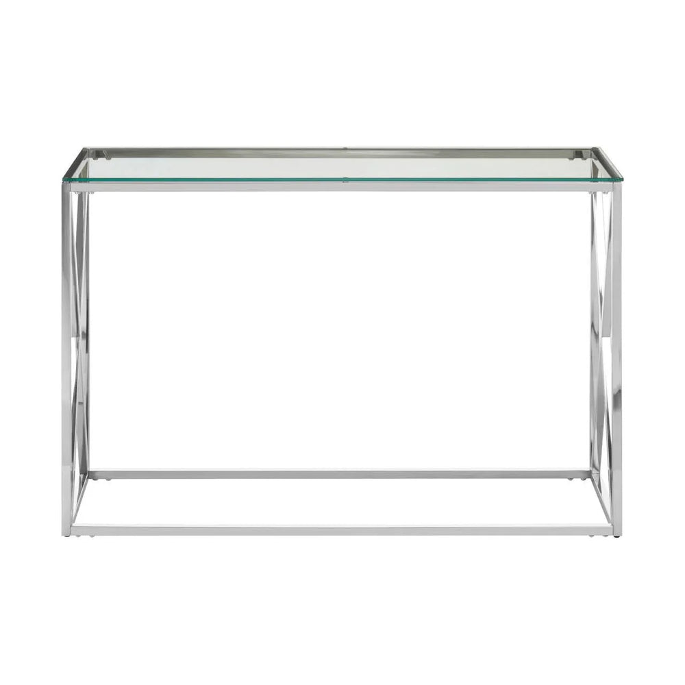 Silver Cross Console Table