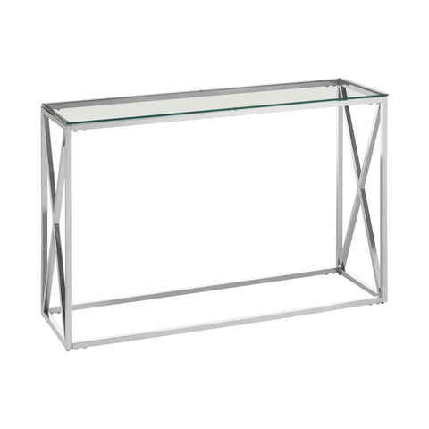 Silver Cross Console Table