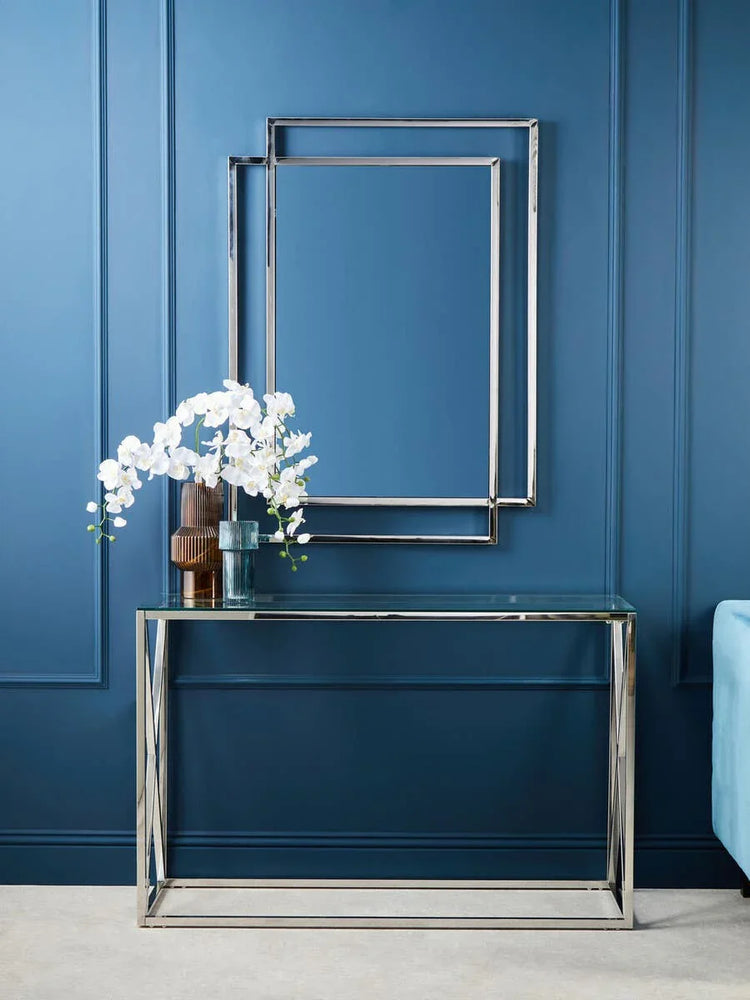 Silver Cross Console Table
