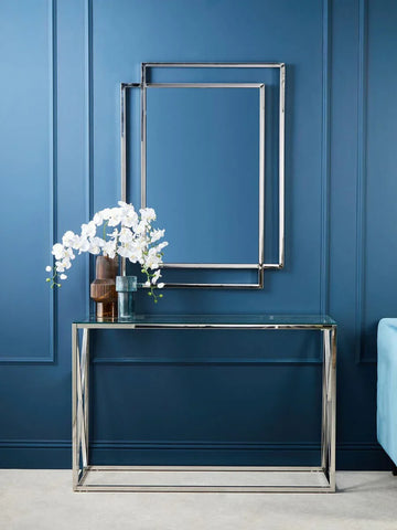 Silver Cross Console Table