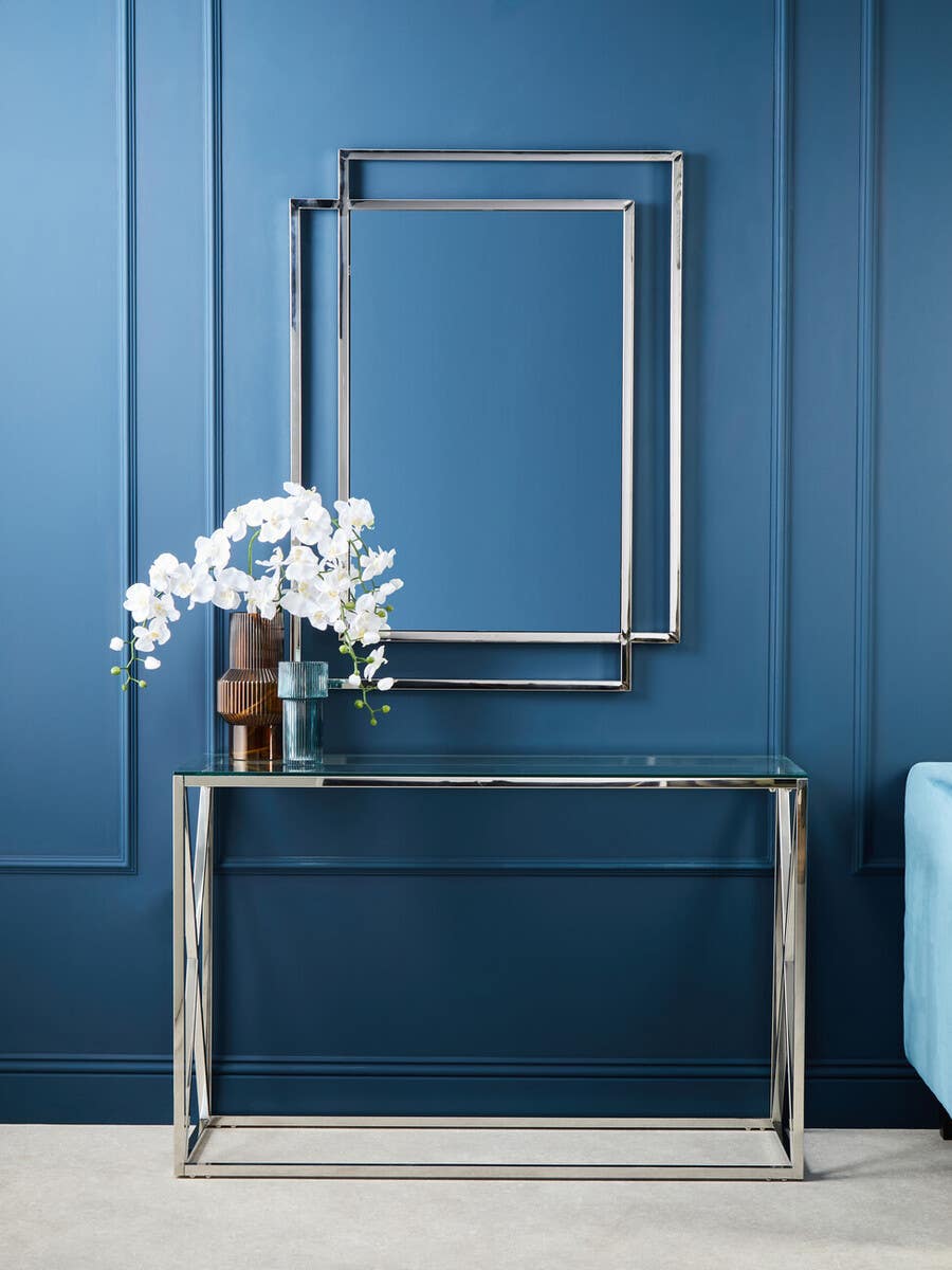 Silver Cross Console Table