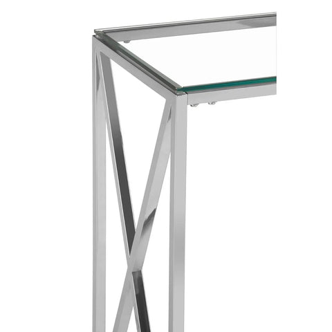 Silver Cross Console Table