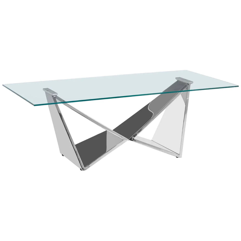 Reflective Stainless Steel Coffee Table