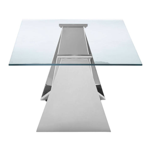 Reflective Stainless Steel Coffee Table